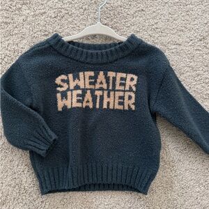Kids Black Sweater Weather Sweater